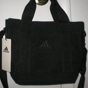 Adidas Corduroy Mini Tote, Black (NEW with tag)